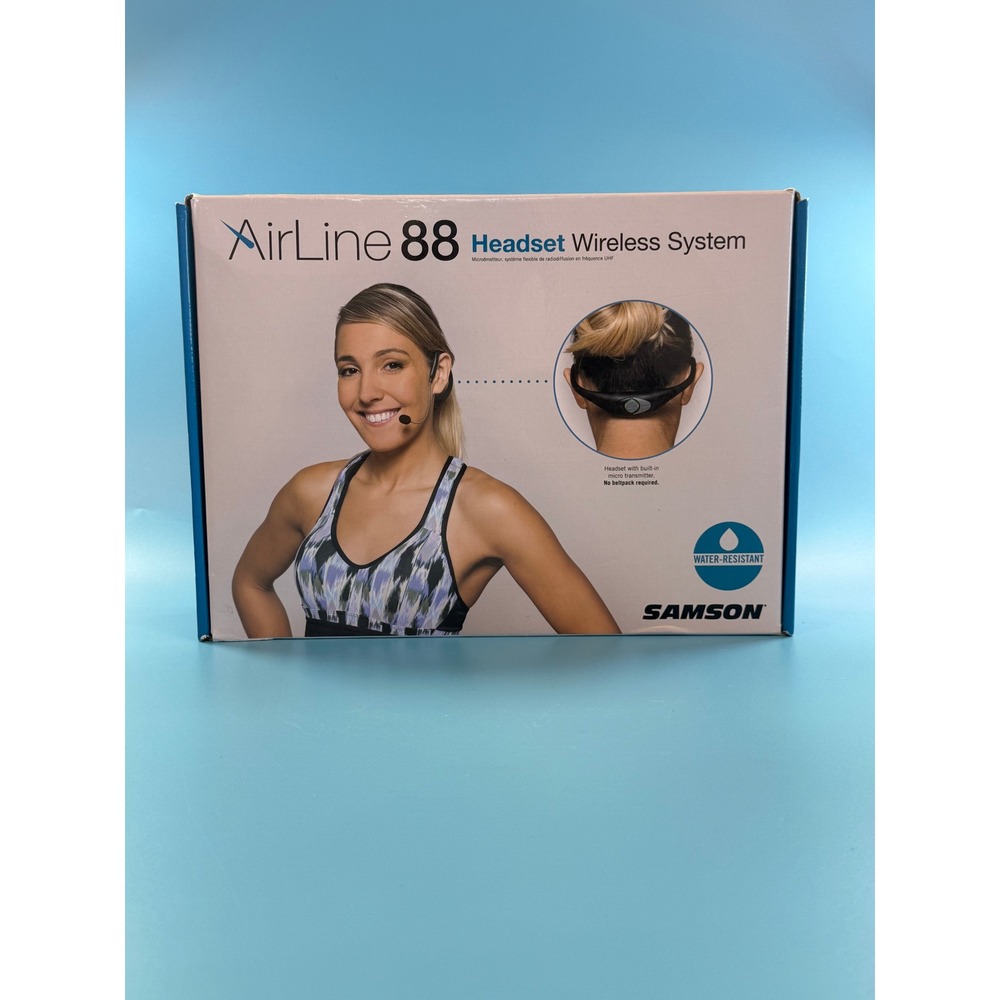 Samson AirLine 88 Wireless Headset System AH8 CR88 New Complete